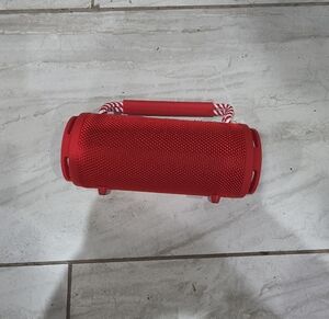 Portable Red Bluetooth Speaker with Carry Handle